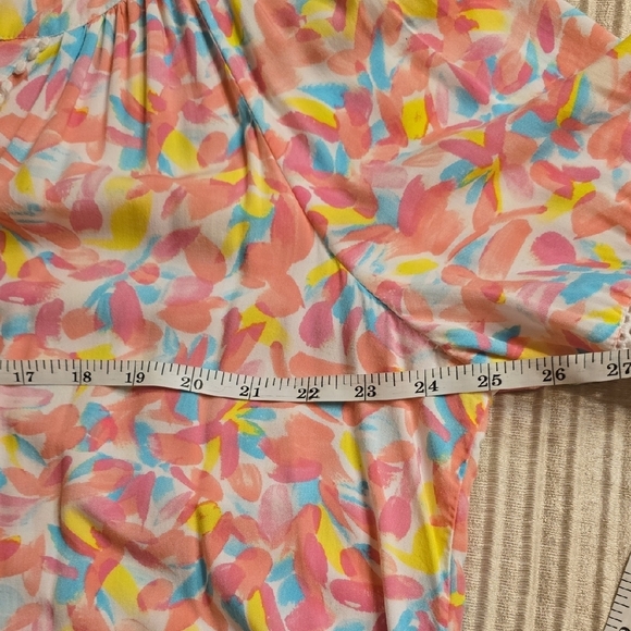 Crown & Ivy Pink and Orange Ruffled Tiered Sundress - Picture 9 of 12